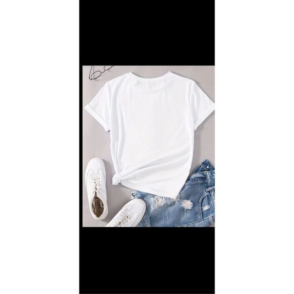 Milano crisp white tee. Size lg - Picture 9 of 10